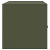  Tárolószekrény Olajzöld 90 x 40 x 40 cm Hidegen Hengerelt Acél