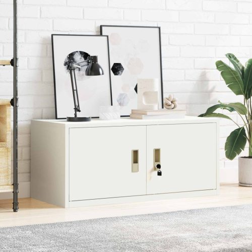  Tárolószekrény Fehér 90 x 40 x 40 cm Hidegen Hengerelt Acél