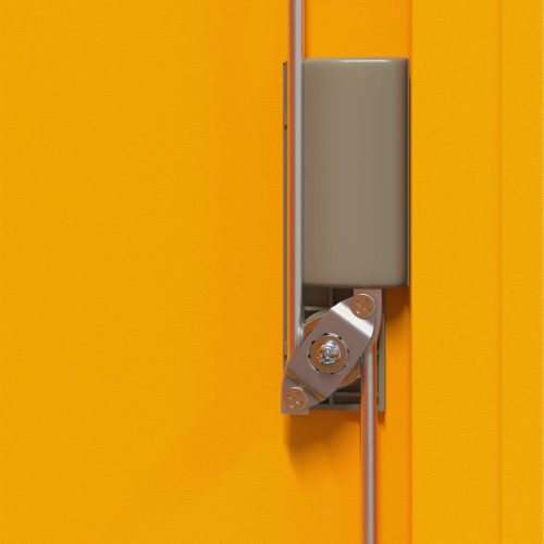  Tárolószekrény tárolóval Mustár sárga 90 x 40 x 70 cm