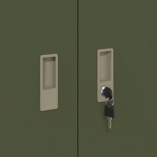  Tárolószekrény Olajzöld 90 x 40 x 70 cm Hidegen Hengerelt Acél