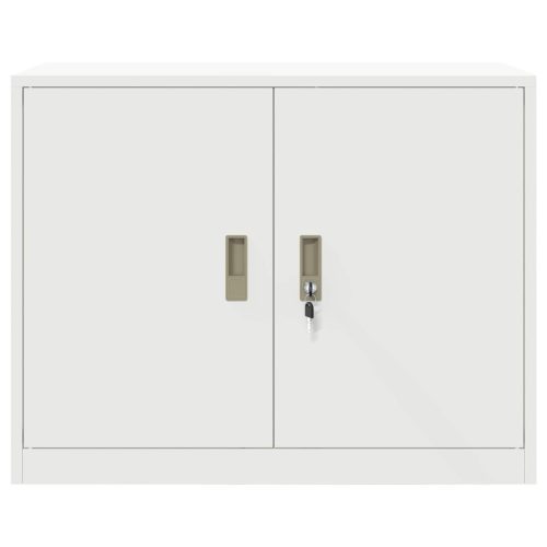  Tárolószekrény Fehér 90 x 40 x 70 cm Hidegen Hengerelt Acél