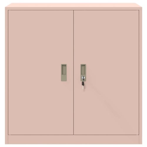  Tárolószekrény Rózsaszín 90 x 40 x 90 cm Hidegen Hengerelt Acél