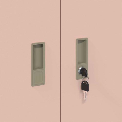  Tárolószekrény Rózsaszín 90 x 40 x 90 cm Hidegen Hengerelt Acél