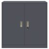  Tárolószekrény Antracit 90 x 40 x 90 cm Hidegen Hengerelt Acél