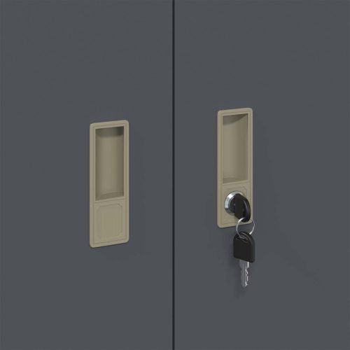  Tárolószekrény Antracit 90 x 40 x 90 cm Hidegen Hengerelt Acél