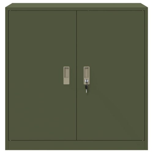  Tárolószekrény Olajzöld 90 x 40 x 90 cm Hidegen Hengerelt Acél