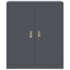  Tárolószekrény Antracit 90 x 40 x 105 cm Hidegen Hengerelt Acél