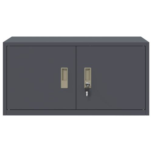  Tárolószekrény Antracit 80 x 40 x 40 cm Hidegen Hengerelt Acél