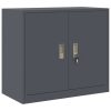  Tárolószekrény Antracit 80 x 40 x 70 cm Hidegen Hengerelt Acél