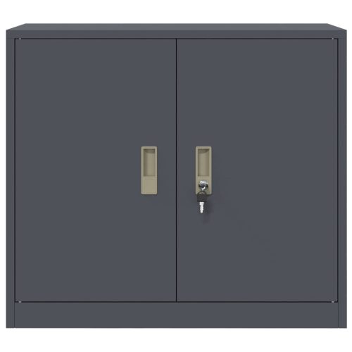  Tárolószekrény Antracit 80 x 40 x 70 cm Hidegen Hengerelt Acél