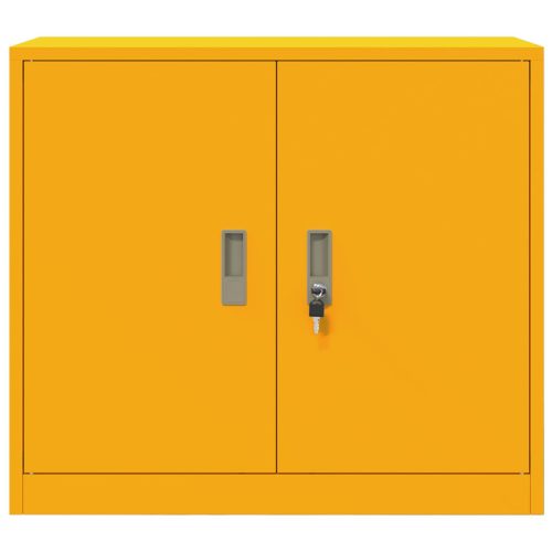  Tárolószekrény tárolóval Mustár sárga 80 x 40 x 70 cm