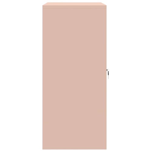  Tárolószekrény Rózsaszín 80 x 40 x 90 cm Hidegen Hengerelt Acél