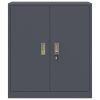  Tárolószekrény Antracit 80 x 40 x 90 cm Hidegen Hengerelt Acél