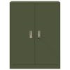  Tárolószekrény Olajzöld 80 x 40 x 105 cm Hidegen Hengerelt Acél