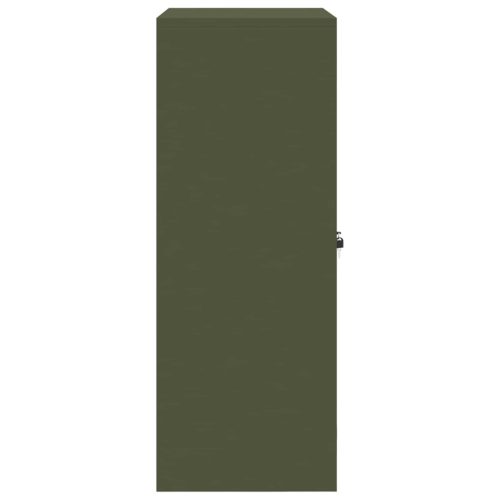  Tárolószekrény Olajzöld 80 x 40 x 105 cm Hidegen Hengerelt Acél