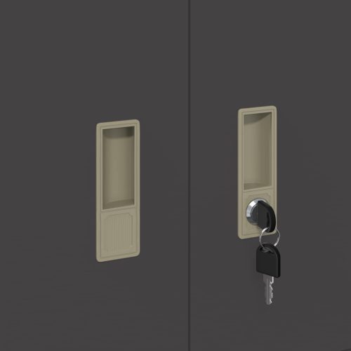  Tárolószekrény Fekete 60 x 40 x 40 cm Hidegen Hengerelt Acél