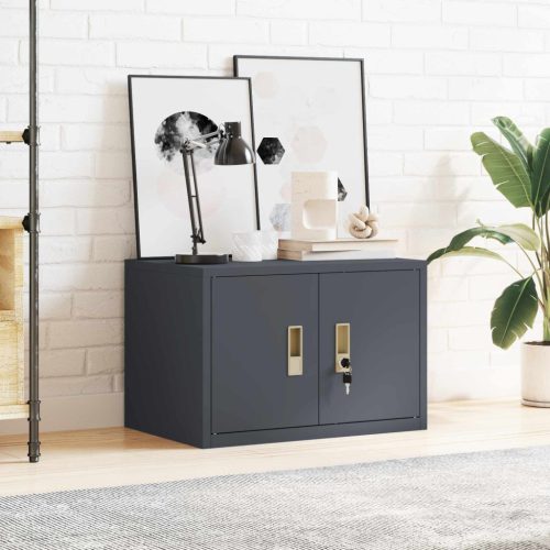  Tárolószekrény Antracit 60 x 40 x 40 cm Hidegen Hengerelt Acél