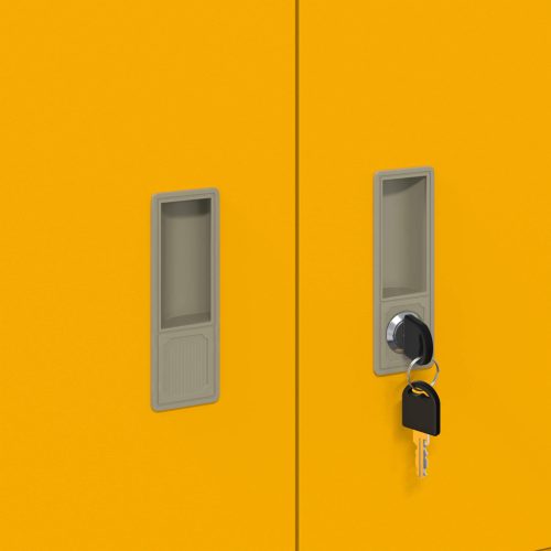  Tárolószekrény tárolóval Mustár sárga 60 x 40 x 40 cm