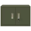  Tárolószekrény Olajzöld 60 x 40 x 40 cm Hidegen Hengerelt Acél
