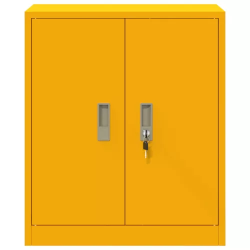  Tárolószekrény tárolóval Mustár sárga 60 x 40 x 70 cm