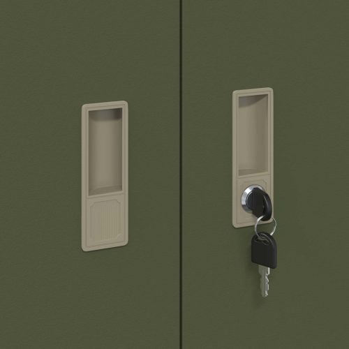  Tárolószekrény Olajzöld 60 x 40 x 70 cm Hidegen Hengerelt Acél