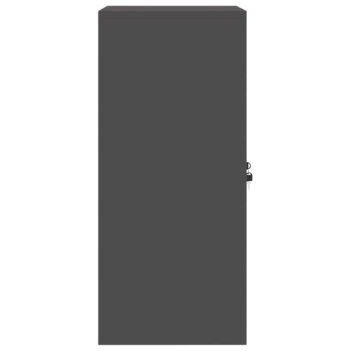  Tárolószekrény Fekete 60 x 40 x 90 cm Hidegen Hengerelt Acél