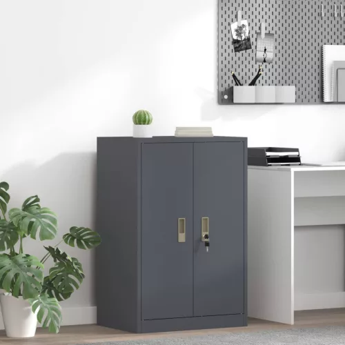  Tárolószekrény Antracit 60 x 40 x 90 cm Hidegen Hengerelt Acél