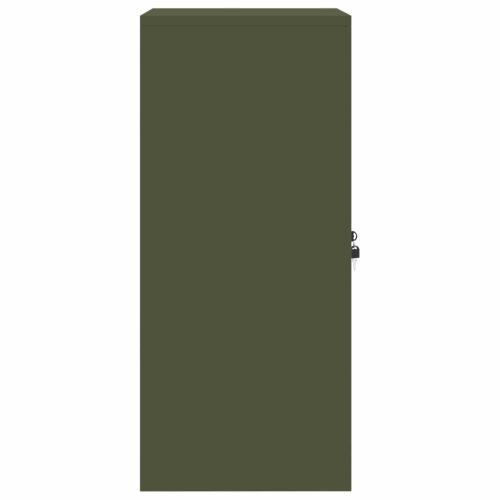  Tárolószekrény Olajzöld 60 x 40 x 90 cm Hidegen Hengerelt Acél