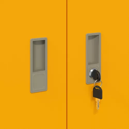  Tárolószekrény tárolóval Mustár sárga 60 x 40 x 105 cm