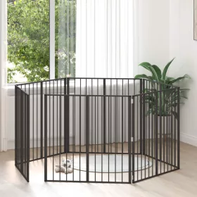  Kutya Kapu 6 pcs Fekete 100 x 100 cm Horganyzott acél