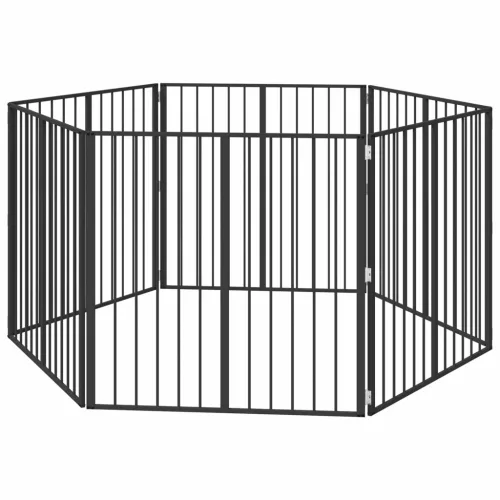  Kutya Kapu 6 pcs Fekete 100 x 100 cm Horganyzott acél