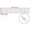  Kutya Kapu 6 pcs Fekete 100 x 100 cm Horganyzott acél