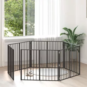  Kutya Kapu 6 pcs Fekete 100 x 80 cm Horganyzott acél