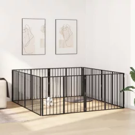  Kutya Kapu 8 pcs Fekete 100 x 80 cm Horganyzott acél