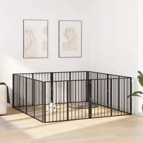  Kutya Kapu 8 pcs Fekete 100 x 80 cm Horganyzott acél