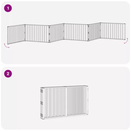  Kutya Kapu 6 pcs Fekete 100 x 60 cm Horganyzott acél
