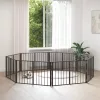  Kutya Kapu 8 pcs Fekete 100 x 60 cm Horganyzott acél