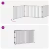  Kutya Kapu 8 pcs Fekete 100 x 60 cm Horganyzott acél