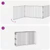  Kutya Kapu 10 pcs Fekete 100 x 60 cm Horganyzott acél