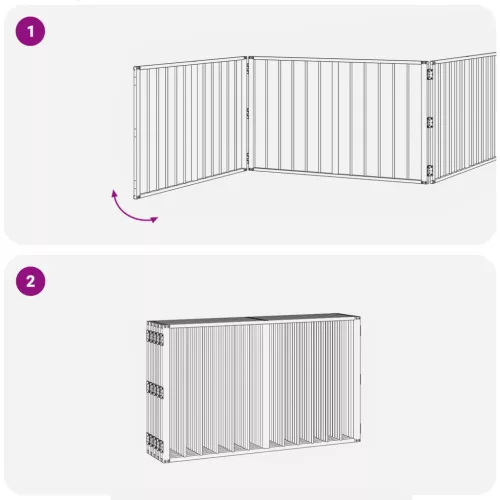  Kutya Kapu 10 pcs Fekete 100 x 60 cm Horganyzott acél