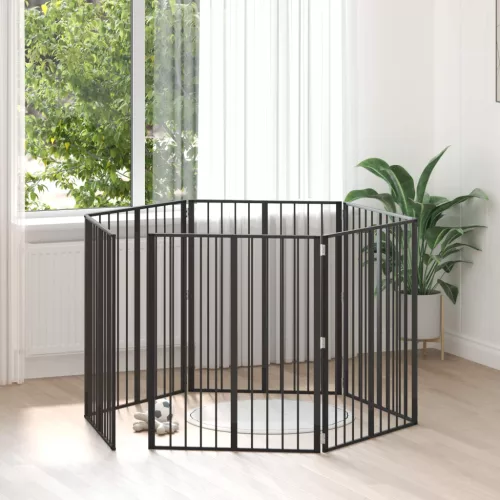  Kutya Kapu 6 pcs Fekete 80 x 100 cm Horganyzott acél