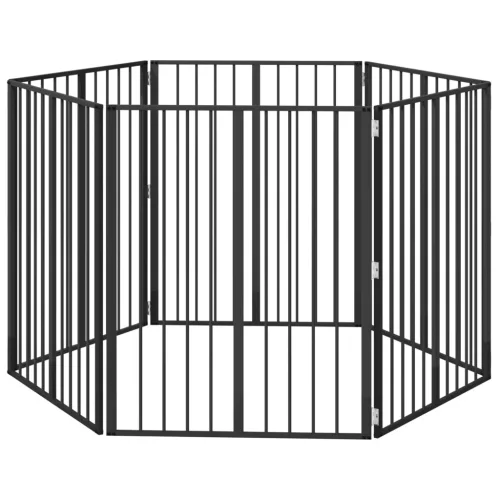  Kutya Kapu 6 pcs Fekete 80 x 100 cm Horganyzott acél
