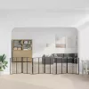  Kutya Kapu 6 pcs Fekete 80 x 100 cm Horganyzott acél