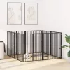  Kutya Kapu 8 pcs Fekete 80 x 100 cm Horganyzott acél