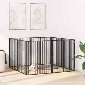  Kutya Kapu 8 pcs Fekete 80 x 100 cm Horganyzott acél