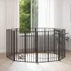  Kutya Kapu 8 pcs Fekete 80 x 100 cm Horganyzott acél