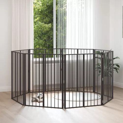  Kutya Kapu 8 pcs Fekete 80 x 100 cm Horganyzott acél