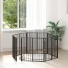  Kutya Kapu 6 pcs Fekete 80 x 80 cm Horganyzott acél