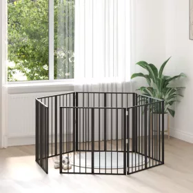  Kutya Kapu 6 pcs Fekete 80 x 80 cm Horganyzott acél