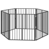  Kutya Kapu 6 pcs Fekete 80 x 80 cm Horganyzott acél